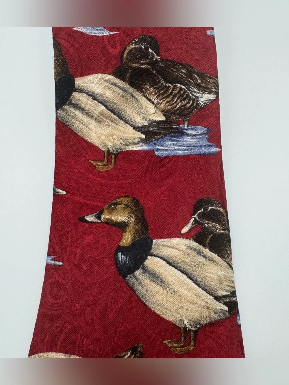 Vintage Robert Talbott Jacobson’s Duck Mallard Silk Necktie Made in USA